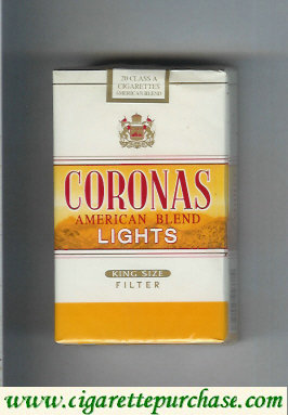 Coronas Lights American Blend cigarettes